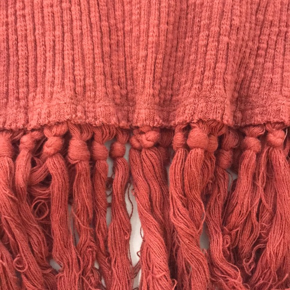 Anthro Orange Fringe Sweater - Picture 3 of 6